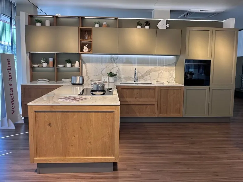 Cucina altri colori moderna con penisola Veneta cucine Milano a soli 15400