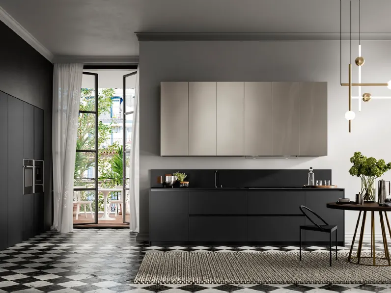Cucina lineare in laminato opaco a prezzo ribassato 33%
