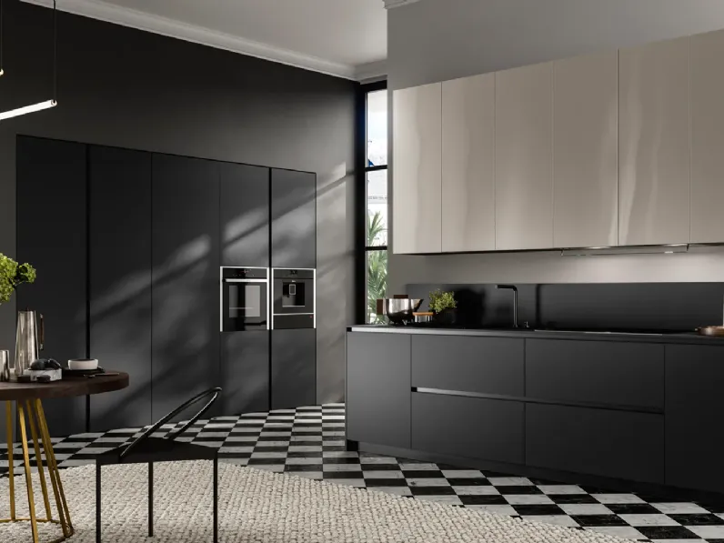 Cucina lineare in laminato opaco a prezzo ribassato 33%