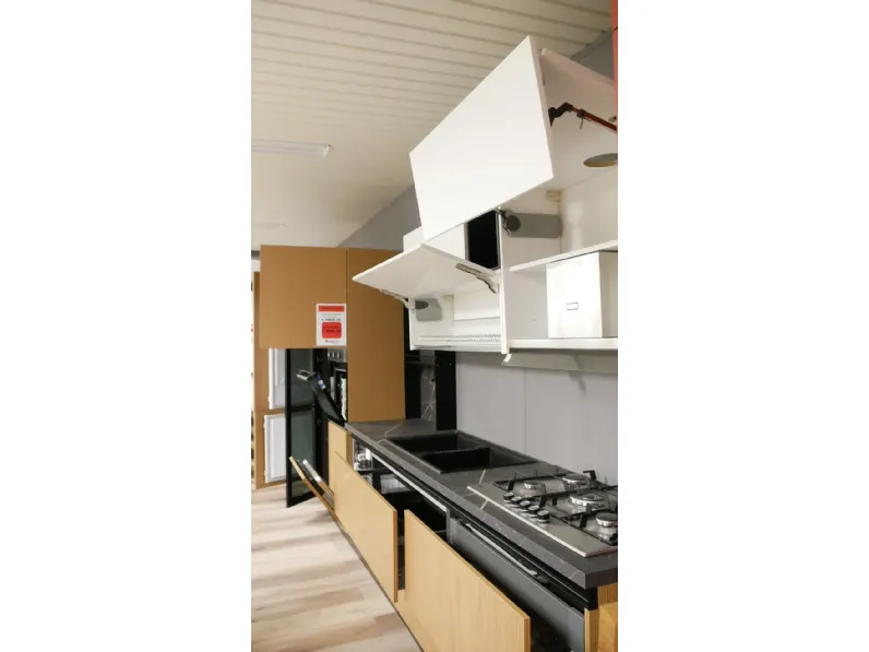 Cucina Pop moderna grigia Mobilturi lineare scontata 60%
