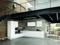 Cucina bianca design ad angolo Essebi Azimund a soli 9860