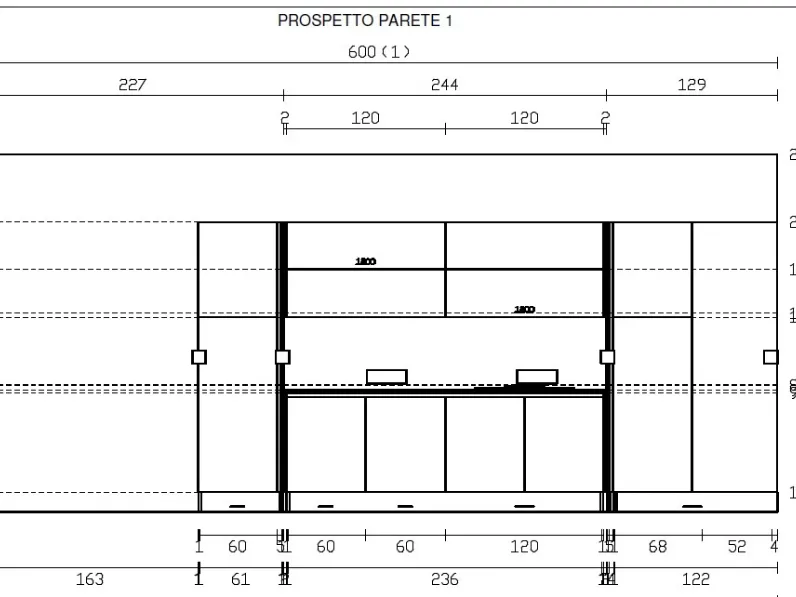Cucina Capri  moderna rovere chiaro Imab ad angolo scontata 50%