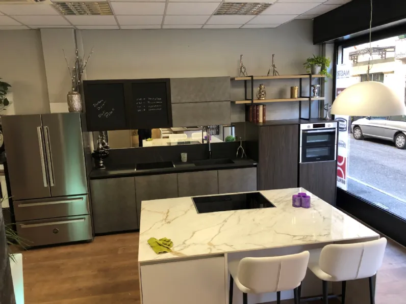 Cucina Arredo3 lineare Cemento SCONTATA 40%