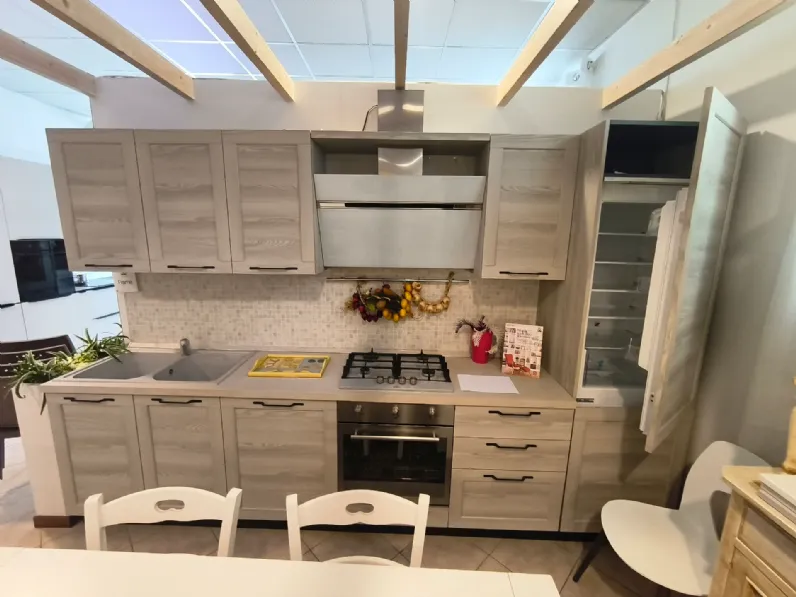 Cucina lineare moderna rovere chiaro Arredo3 Cucina frame a soli 4500 Euro