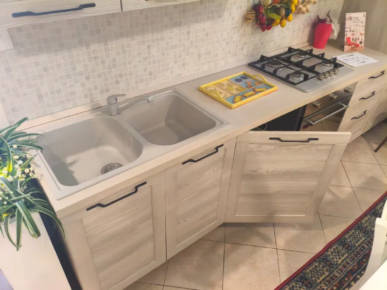 Cucina lineare moderna rovere chiaro Arredo3 Cucina frame a soli 4500 Euro