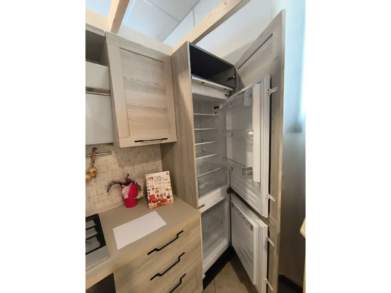 Cucina lineare moderna rovere chiaro Arredo3 Cucina frame a soli 4500 Euro