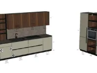 Cucina grigia design lineare Miton Cucina miton pet grigio noce cordesco a soli 10800 Euro