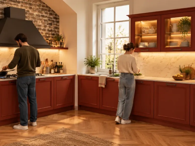 Cucina ad angolo Arredo3 Cucina opera composizione 1 SCONTATA 40%