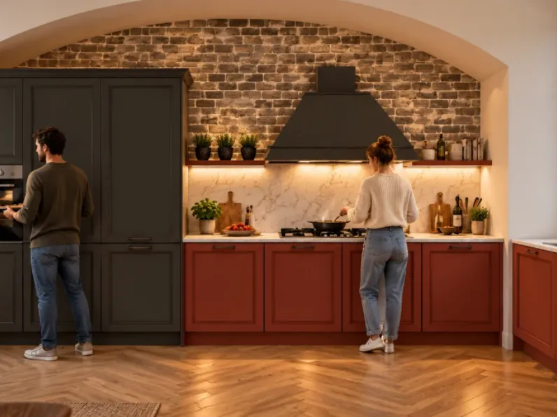 Cucina ad angolo Arredo3 Cucina opera composizione 1 SCONTATA 40%