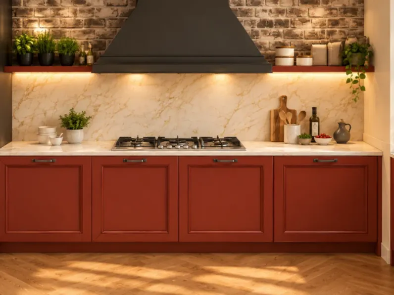 Cucina ad angolo Arredo3 Cucina opera composizione 1 SCONTATA 40%
