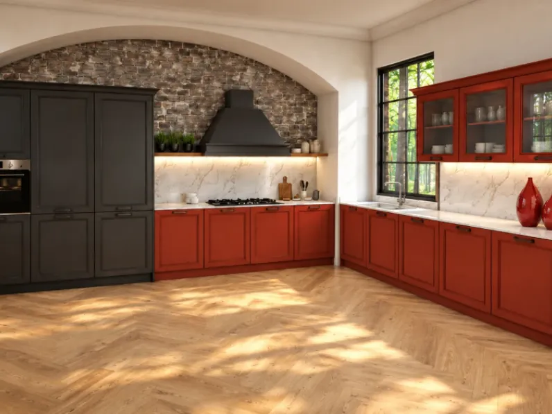 Cucina ad angolo Arredo3 Cucina opera composizione 1 SCONTATA 40%