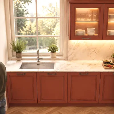 Cucina ad angolo Arredo3 Cucina opera composizione 1 SCONTATA 40%