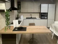 Cucina con penisola moderna grigio Net cucine Delizia a soli 8700