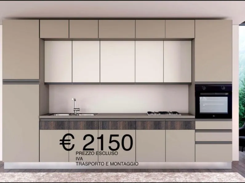 CUCINA lineare Prima cucine Doha  SCONTATA 18%