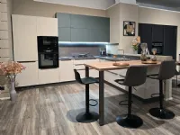 Cucina a prezzo ribassato con penisola design Easy q01 Ar-due