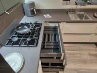 Cucina a prezzo ribassato con penisola design Easy q01 Ar-due