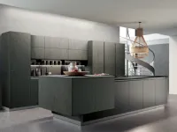 Cucina Colombini casa moderna ad isola grigio in legno Eleganza