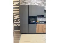 Cucina lineare in laminato materico a prezzo scontato 40%