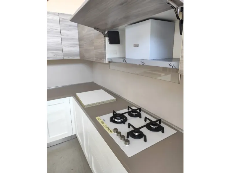 Cucina bianca inglese ad angolo Arrex Fiorella taiga a soli 4100 Euro