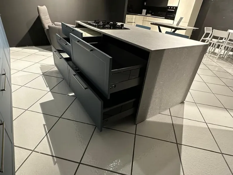 Cucina con isola Mobilturi Gaia telaio SCONTATA 55%