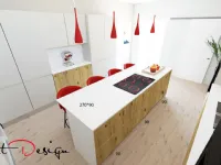 Cucina con isola in legno a prezzo scontato 47%