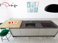 Cucina con isola design grigia Astra Line  a soli 8600