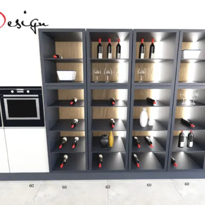 Cucina con isola design grigia Astra Line  a soli 8600