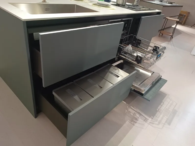 Cucina moderna con penisola Mènta Binova a prezzo scontato