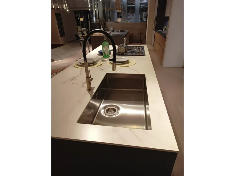 Cucina moderna con penisola Mènta Binova a prezzo scontato