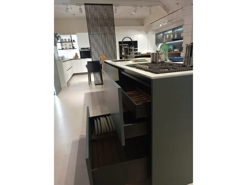 Cucina moderna con penisola Mènta Binova a prezzo scontato