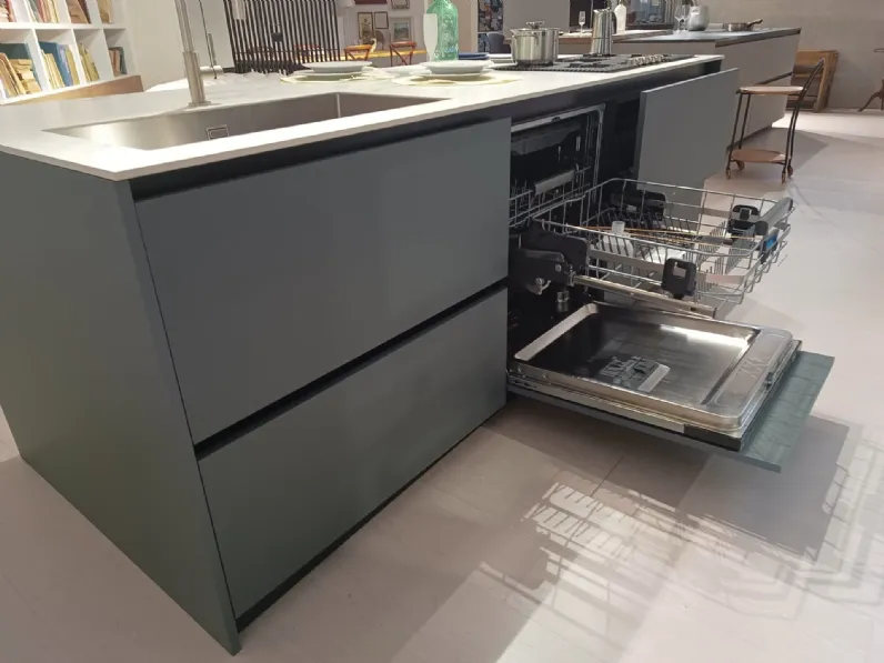 Cucina moderna con penisola Mènta Binova a prezzo scontato