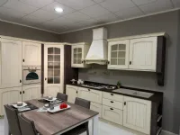 Cucina Arrex country ad angolo bianca in legno Morgana