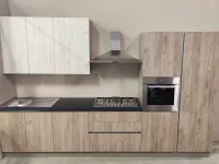 Cucina rovere chiaro moderna lineare Quick Evo cucine a soli 2600 Euro