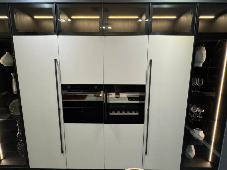Cucina tortora moderna con isola Armony Rho a soli 19800 Euro