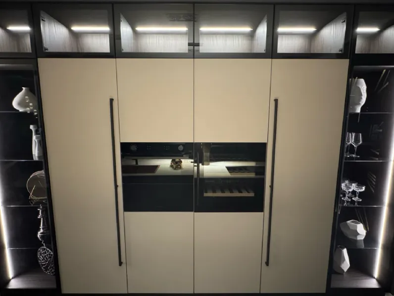 Cucina tortora moderna con isola Armony Rho a soli 19800 Euro