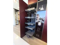 Cucina Veneta Cucine moderna con isola rossa in vetro Riflex - lounge