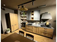 Cucina Scavolini industriale lineare rovere chiaro in laminato materico Sax