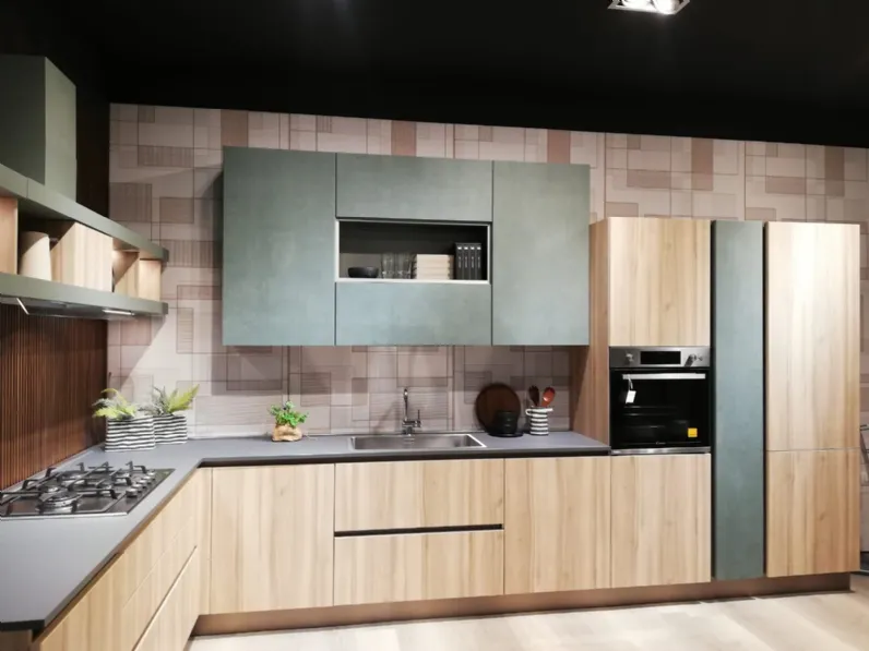 Cucina moderna ad angolo Unica Lube cucine a prezzo scontato