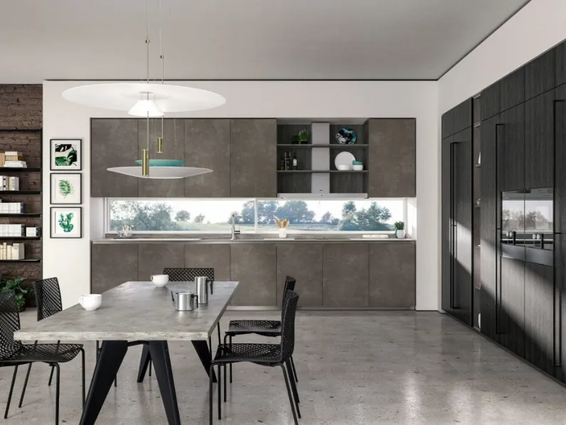 Cucina bianca design ad angolo Vivere italia 12 Spagnol cucine in Offerta Outlet