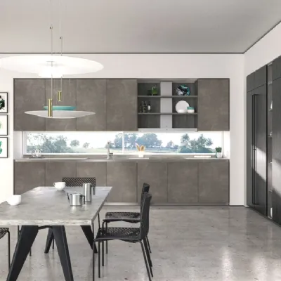 Cucina bianca design ad angolo Vivere italia 12 Spagnol cucine in Offerta Outlet