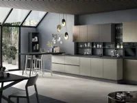 Cucina con penisola in polimerico altri colori York 03 a prezzo ribassato