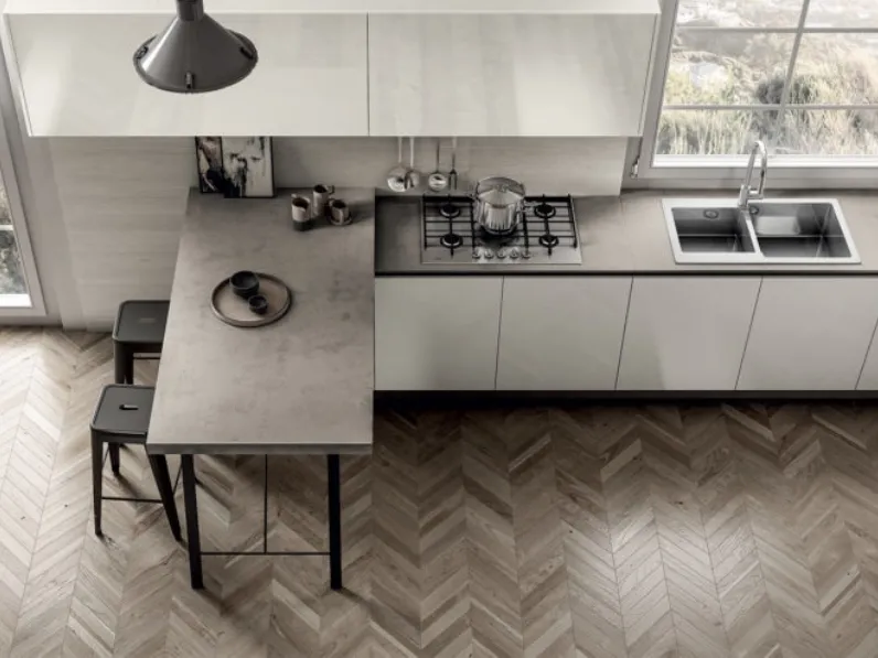 Cucina a PREZZI OUTLET in laccato lucido Arredo3 -33%