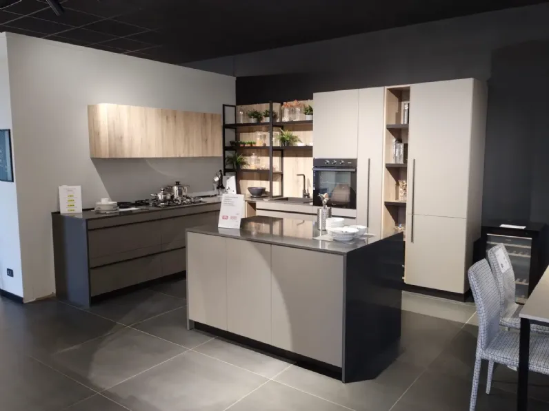 Cucina ad angolo Cubodesign Menta SCONTATA 50%