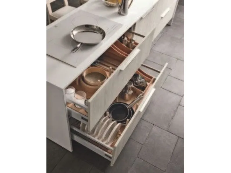 Cucina moderna ad isola Colombini casa Essenza04 a prezzo ribassato
