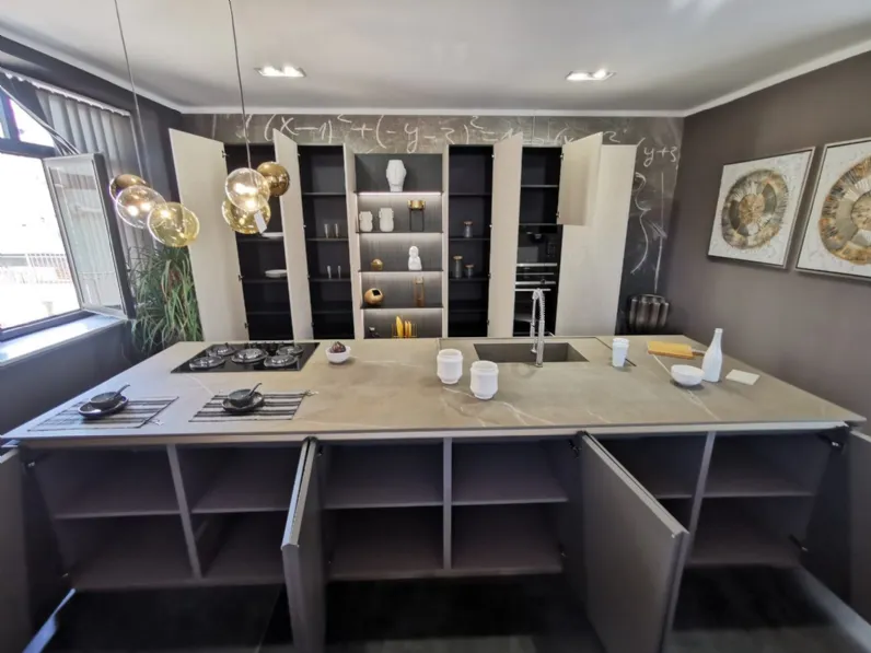 Cucina moderna ad isola Bluna Binova a prezzo scontato