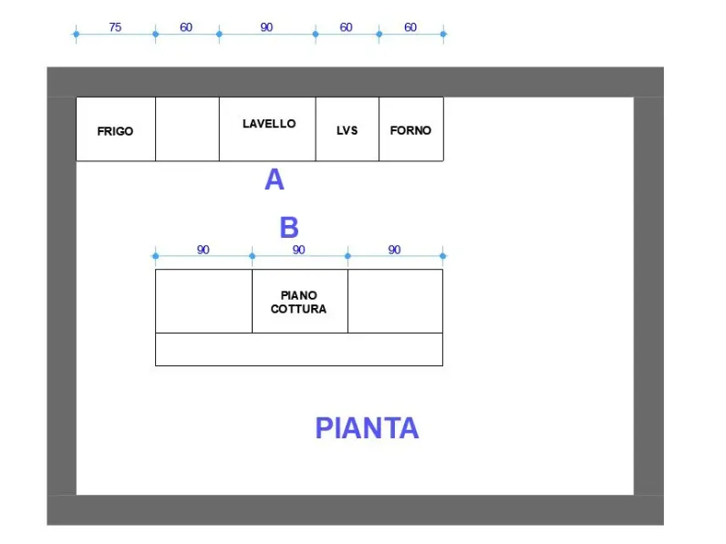 Cucina Sp22 moderna bianca Astra con isola scontata 55%