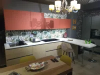 Cucina rovere chiaro moderna con penisola Ginevra Aran a soli 6000 Euro