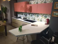 Cucina rovere chiaro moderna con penisola Ginevra Aran a soli 6000 Euro