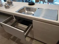 Cucina moderna con penisola Soft lack Nolte a prezzo ribassato