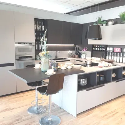 Cucina a PREZZI OUTLET in polimerico opaco Gentili group -50%